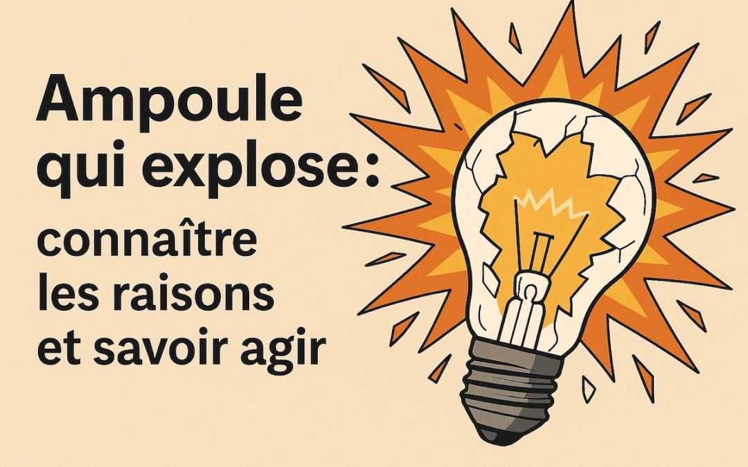 Ampoule qui explose : connaître les raisons et savoir agir
