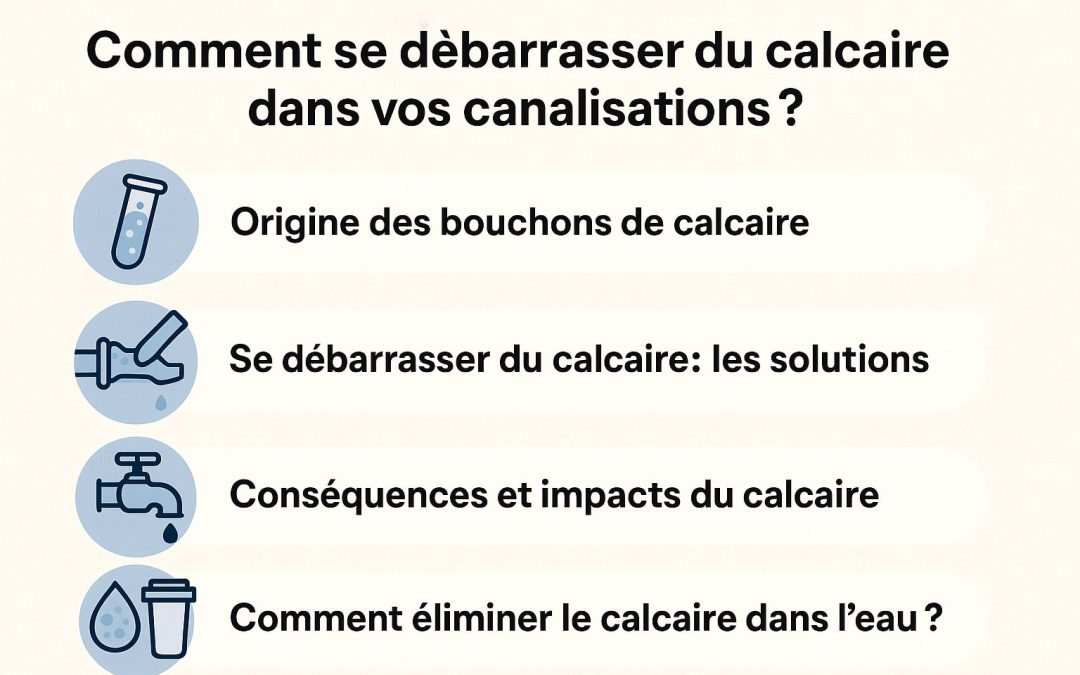 Comment se débarrasser du calcaire dans vos canalisations ?