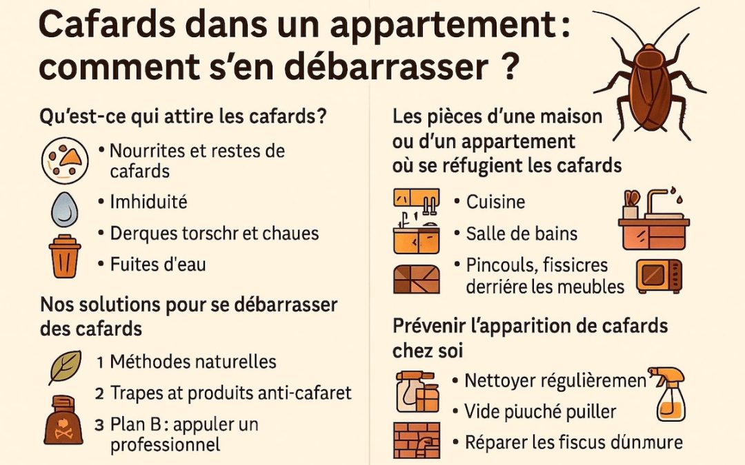 Cafards dans un appartement : comment s’en débarrasser ?