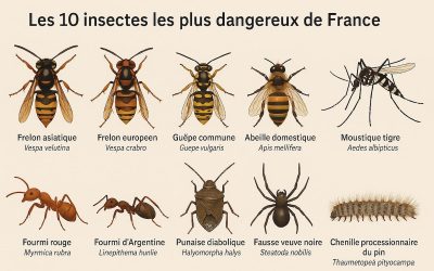 Les 10 insectes les plus dangereux de France