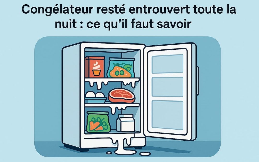 Congélateur resté entrouvert toute la nuit : ce qu’il faut savoir