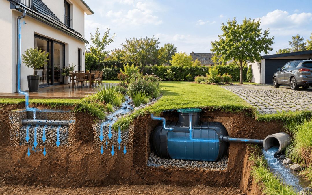 Gestion des eaux pluviales et permis de construire : infiltration, rétention, rejet